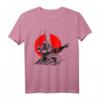 Roter Kreis des Samurai Kriegers T-Shirt mit Kanji Kalligrafie – Perfekt für Kampfkunstliebhaber & Japan Fans
