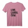 Lustiges HapDeer T-Shirt mit Spruch 'Live. Laugh. Cum.' – Witziges Geschenk für Geburtstagsfeier und Humorliebhaber