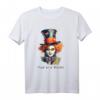 Mad Hatter Alice im Wunderland Graphic Art T-Shirt – Verrücktes Partyfunshirt für Fans und Leser