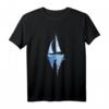 Sailing Segeln Segelboot Zeichnung T-Shirt – Geschenkidee für Wassersportler, Segler & Skipper mit Abenteuer-Feeling