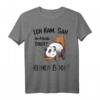 Lustiges Panda T-Shirt mit Spruch 'Ich kam sah und hatte direkt keinen Bock' – Perfekt für Arbeit, Büro, Schule & Geburtstage