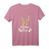 Mama Hase Osterhase florales Leo Look Outfit - Lustiges Damen T-Shirt für Ostern, Partnerlook & Geschenke