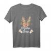 Mama Hase Osterhase florales Leo Look Outfit - Lustiges Damen T-Shirt für Ostern, Partnerlook & Geschenke