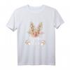Mama Hase Osterhase florales Leo Look Outfit - Lustiges Damen T-Shirt für Ostern, Partnerlook & Geschenke