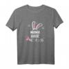 Damen Mama Hase Oster T-Shirt - Lustiges Partnerlook Outfit für Familie & Freunde zu Ostern, perfektes Geschenk für Mutter, Ehefrau & Freundin