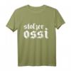 Stolzer Ossi Ostdeutschland Ost-T-Shirt - Lustiges Geschenk für Ostdeutsche, Ostalgie & DDR Fans zum Geburtstag, Weihnachten & Co.