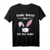 Frohe Ostern Deko & Osterhasen Kostüm mit Maske - Lustiges Oster T-Shirt & Geschenke für Männer und Frauen