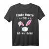 Frohe Ostern Deko & Osterhasen Kostüm mit Maske - Lustiges Oster T-Shirt & Geschenke für Männer und Frauen