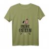 Damen Frohe Ostern T-Shirt mit Osterhase und V-Ausschnitt – Perfektes Osterdesign für Frauen, Männer, Kinder & Familie