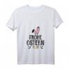 Damen Frohe Ostern T-Shirt mit Osterhase und V-Ausschnitt – Perfektes Osterdesign für Frauen, Männer, Kinder & Familie