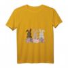 Damen Lustiges Kaninchen Hase Häschen Mit Blumen Leopard Ostern T-Shirt mit V-Ausschnitt – Perfektes Osteroutfit und Alltagsstyle