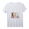 Damen Lustiges Kaninchen Hase Häschen Mit Blumen Leopard Ostern T-Shirt mit V-Ausschnitt – Perfektes Osteroutfit und Alltagsstyle