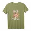 Frohe Ostern Damen T-Shirt im floralen Leo Look mit Hasenmotiv – Perfektes Osteroutfit & Geschenkidee für Frauen