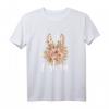 Frohe Ostern Damen T-Shirt im floralen Leo Look mit Hasenmotiv – Perfektes Osteroutfit & Geschenkidee für Frauen