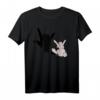 Lustiges Osterhase Heavy Metal Pommesgabel T-Shirt mit Hasenohren – Perfekt für Osterfeiern, Karneval & als Geschenk für Fans