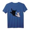 Lustiges Osterhase Heavy Metal Pommesgabel T-Shirt mit Hasenohren – Perfekt für Osterfeiern, Karneval & als Geschenk für Fans