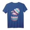 Osterei Flamingo T-Shirt - Buntes Ostergeschenk für Frohe Ostern, Kinder & Erwachsene, Perfekt für die Ostereiersuche und Familienfeiern