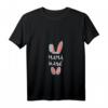 Damen Osterhase T-Shirt mit V-Ausschnitt – Lustiges Partnerlook Outfit für Familie, Frau & Freundin, perfektes Ostergeschenk
