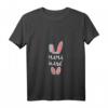 Damen Osterhase T-Shirt mit V-Ausschnitt – Lustiges Partnerlook Outfit für Familie, Frau & Freundin, perfektes Ostergeschenk