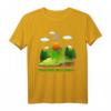 Pachycephalosaurus Dino Jurassic Landschaft Vulkan T-Shirt – Buntes Dinosaurier Motiv für Fossil-Jagd, Museen & Dinosaurier-Fans