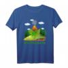 Pachycephalosaurus Dino Jurassic Landschaft Vulkan T-Shirt – Buntes Dinosaurier Motiv für Fossil-Jagd, Museen & Dinosaurier-Fans
