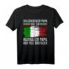 Italiener Papa T-Shirt mit Flagge – Perfektes Vatertagsgeschenk für Italienliebhaber & Rom-Fans