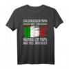 Italiener Papa T-Shirt mit Flagge – Perfektes Vatertagsgeschenk für Italienliebhaber & Rom-Fans