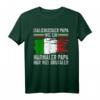 Italiener Papa T-Shirt mit Flagge – Perfektes Vatertagsgeschenk für Italienliebhaber & Rom-Fans