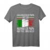 Italiener Papa T-Shirt mit Flagge – Perfektes Vatertagsgeschenk für Italienliebhaber & Rom-Fans