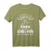 Herren T-Shirt mit Spruch 'Ich habe zwei Titel Papa und Bonus Papa' – Vatertags- & Geburtstagsgeschenk für Väter & Bonusväter