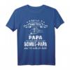 Herren T-Shirt mit Spruch 'Ich habe zwei Titel Papa und Bonus Papa' – Vatertags- & Geburtstagsgeschenk für Väter & Bonusväter
