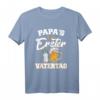 Herren Papa's Erster Vatertag T-Shirt mit Babyflasche und Bier - Lustiges Geschenk für den frischgebackenen Papa