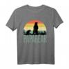 Lustiges HapDeer Papa T-Shirt - Vintage Papa Bear Design, Vatertag & Geburtstagsgeschenk für Papa oder Ehemann