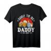 Mens Soon To Be Daddy 2024 Retro Schwangerschaftsankündigung Papa T-Shirt – Lustiges Geschenk für Babyparty, Vatertag & Schwangerschaftsankündigung