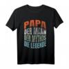 Herren Papa T-Shirt - Der Mann Der Mythos Die Legende Lustiges Vatertag Geschenk für den besten Papa