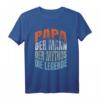 Herren Papa T-Shirt - Der Mann Der Mythos Die Legende Lustiges Vatertag Geschenk für den besten Papa