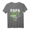 Ich Werde Papa Baby Ankündigung T-Shirt - Lustiges Papa Loading 2023 Shirt für Vatertag, Weihnachten & Schwangerschaftsfreude