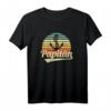 Vatertag Papitän T-Shirt mit Anker - Lustiges Retro Vintage Geschenk für den besten Papa, Segler und Bootfahrer