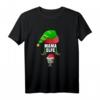 Damen Baby & Mama Elfe Schwangerschaft Verkünden T-Shirt zu Weihnachten – Perfektes Geschenk & Andenken für werdende Mütter und Familien