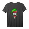 Damen Baby & Mama Elfe Schwangerschaft Verkünden T-Shirt zu Weihnachten – Perfektes Geschenk & Andenken für werdende Mütter und Familien