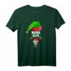 Damen Baby & Mama Elfe Schwangerschaft Verkünden T-Shirt zu Weihnachten – Perfektes Geschenk & Andenken für werdende Mütter und Familien