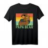 Herren Papa Bär Familie Outfit Vatertag T-Shirt – Humorvolles Weihnachtsdesign für Familienfotos & Geschenke zum Vatertag