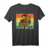 Herren Papa Bär Familie Outfit Vatertag T-Shirt – Humorvolles Weihnachtsdesign für Familienfotos & Geschenke zum Vatertag
