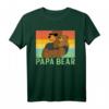 Herren Papa Bär Familie Outfit Vatertag T-Shirt – Humorvolles Weihnachtsdesign für Familienfotos & Geschenke zum Vatertag