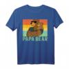 Herren Papa Bär Familie Outfit Vatertag T-Shirt – Humorvolles Weihnachtsdesign für Familienfotos & Geschenke zum Vatertag