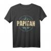 Herren Papitän Papa und Kapitän Vintage Anker T-Shirt – Lustiges Seemotiv für Vatertag, Geburtstag & Seefahrtsliebhaber
