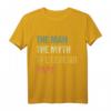 Vatertag Retro - The Man The Myth The Legend Papa Geschenk T-Shirt im Vintage Stil für den besten Papa