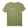Papa Definition Vater T-Shirt - Humorvolles Geschenkidee für Väter mit klassischem Schnitt und doppelt genähtem Saum