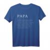 Papa Definition Vater T-Shirt - Humorvolles Geschenkidee für Väter mit klassischem Schnitt und doppelt genähtem Saum