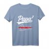 Papa Hoch 2 - Vatertag T-Shirt für werdende Väter mit Zwillingen oder zwei Kindern